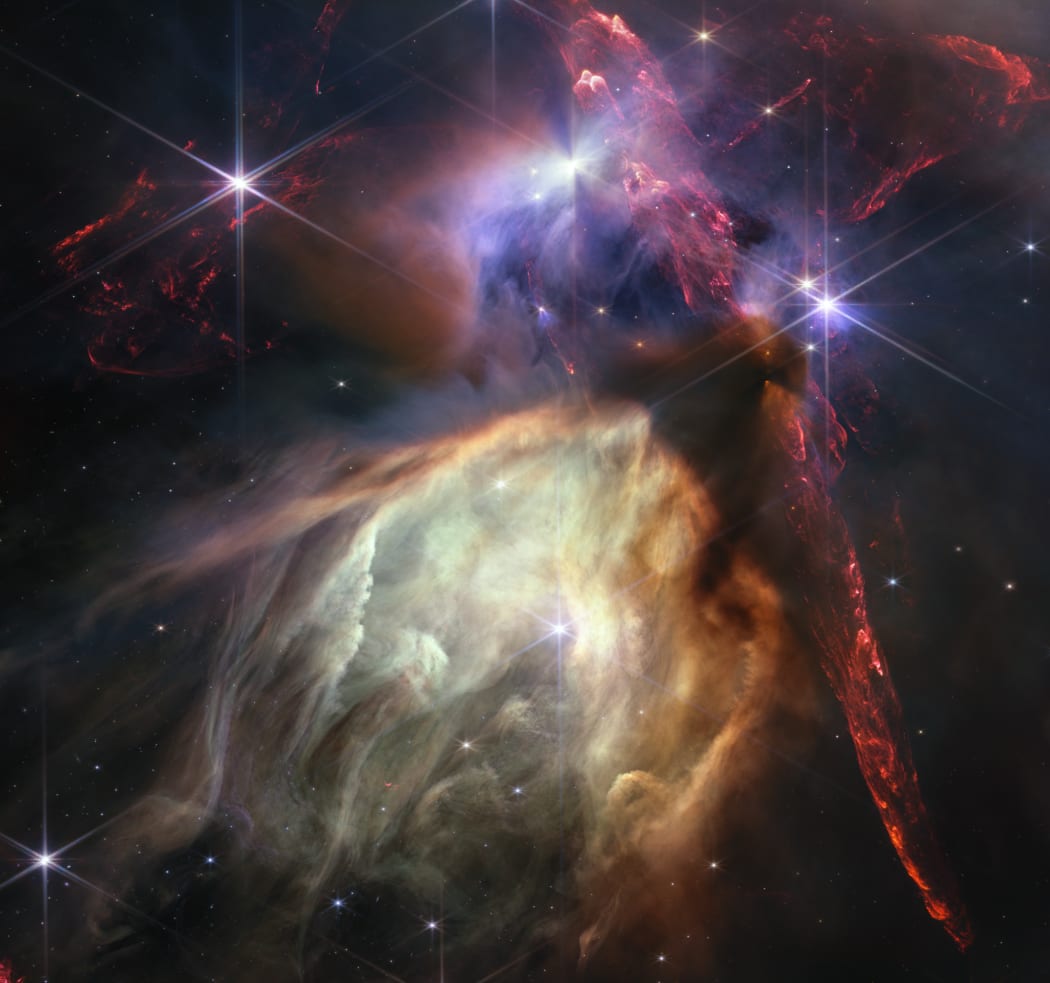 This visualisation of matter is invisible to the human eye and it can only be detected by the JWST.
