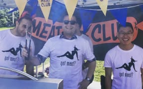 Act leader David Seymour at a barbecue hosted by University of Auckland's Meat Club.