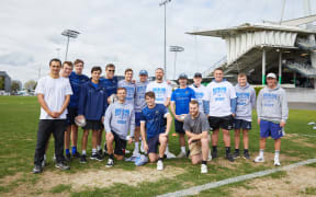 Auckland University Debt Collectors with some of the All Blacks.