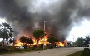 In Solomon Islands, a fire has completely destoryed the old hospital in Gizo.