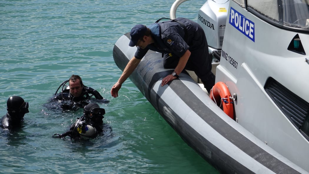 Police dive squad searching for Mandeep Singh.