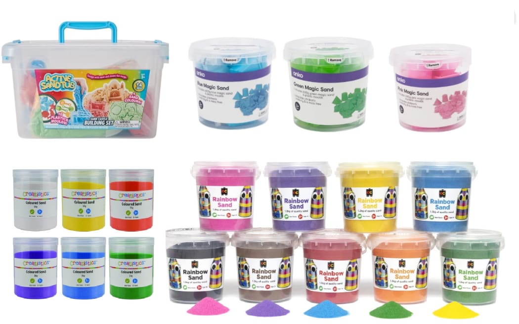 The recalled sand products.