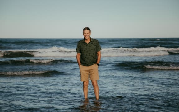 Martin Hawes at the beach