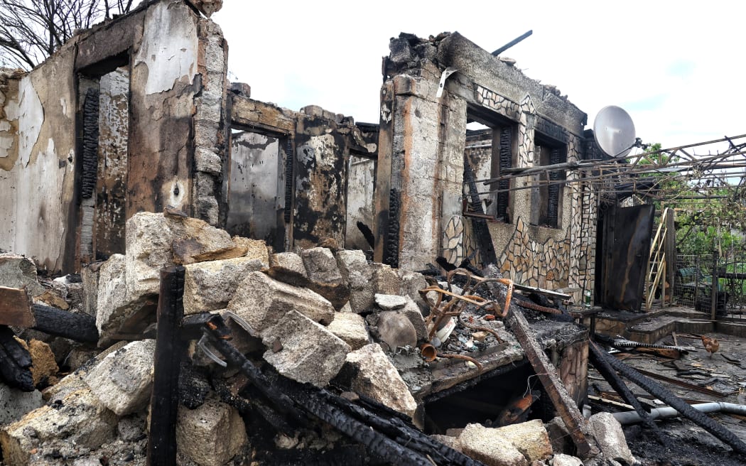 A house in a residential area is destroyed by a Russian drone attack in the Odesa district of Odesa region, Ukraine, on May 26, 2025. (Photo by Nina Liashonok/Ukrinform) (Photo by Ukrinform/NurPhoto) (Photo by Nina Liashonok / NurPhoto via AFP)