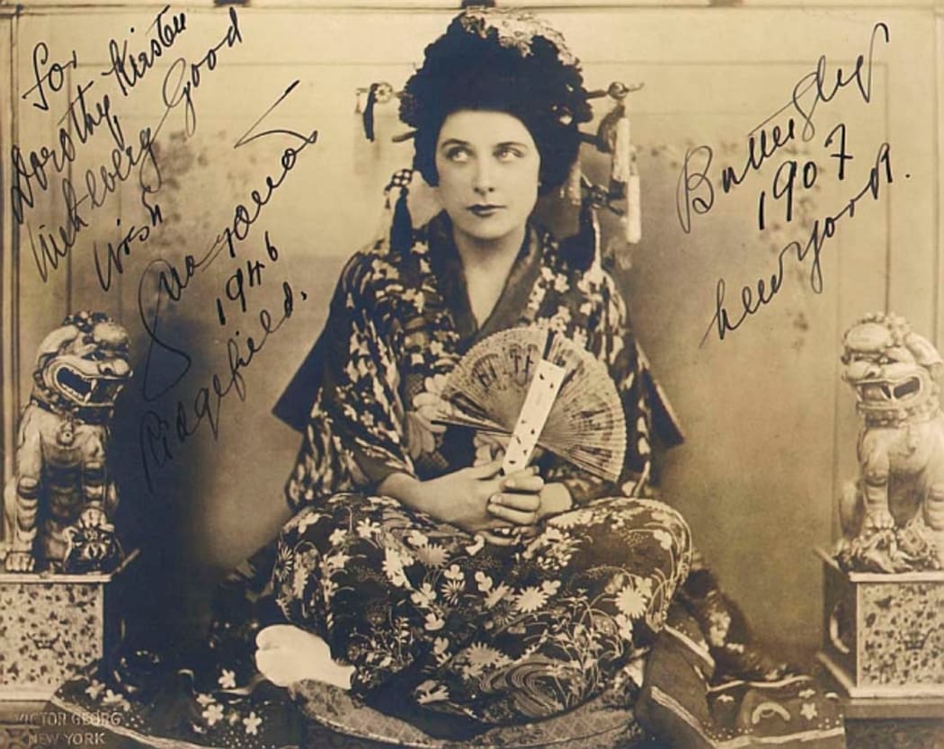 American soproano Geraldine Farrar as Madama Butterfly in 1907.
