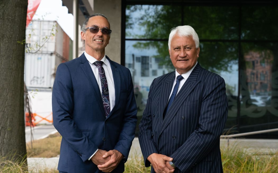 Ngāi Tahu’s Environment Canterbury councillors Iaean Cranwell (left) and Tutehounuku Korako.