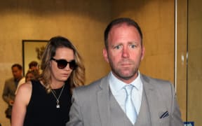 Megaupload executive Finn Batato leaves court in 2015 after a judge ruled that Internet mogul Kim Dotcom and three other defendants are eligible for extradition to the US,