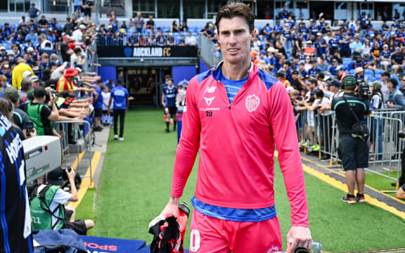 Goalkeeper Oli Sail of Auckland FC