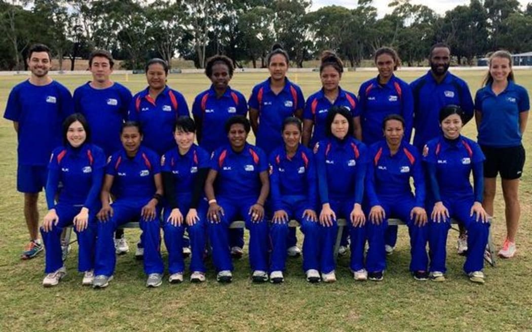 The first ever East Asia Pacific Women's Cricket Team.