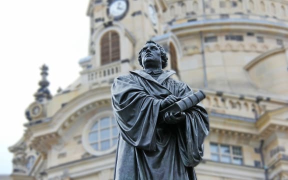 Statue of Martin Luther in front of the Frauenkirche, Dresden