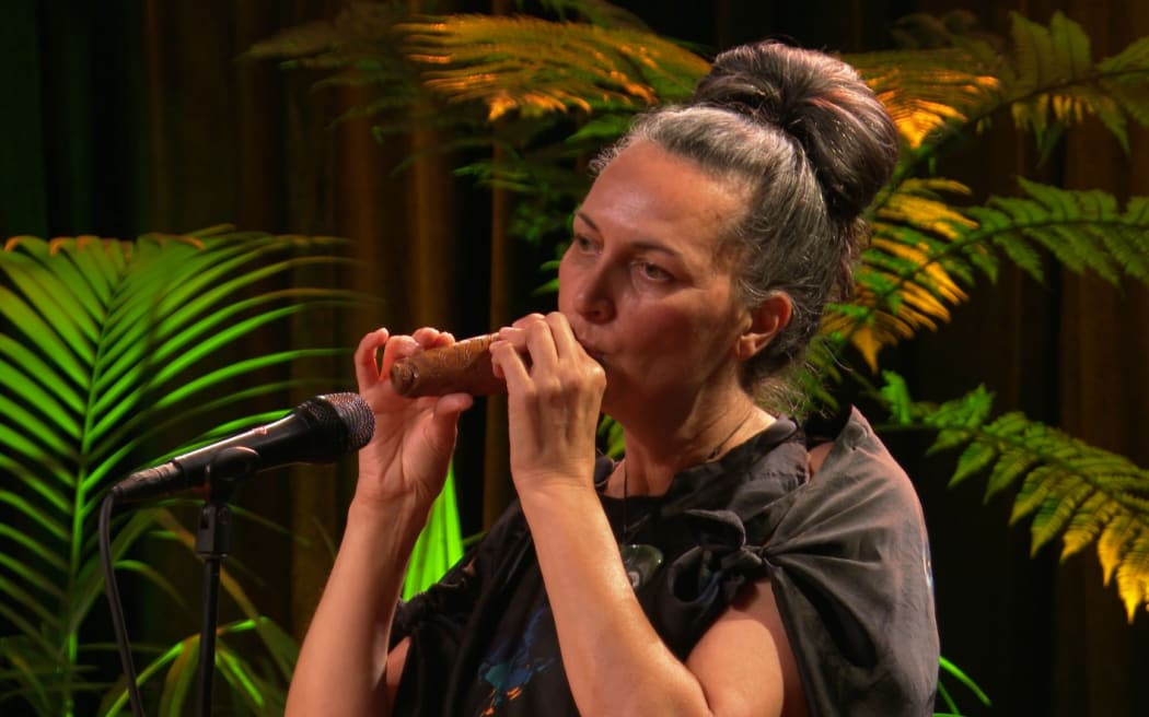 Ariana Tikao plays taonga pūoro