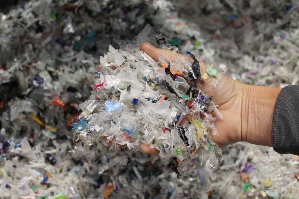 Plastic before it becomes a fence post