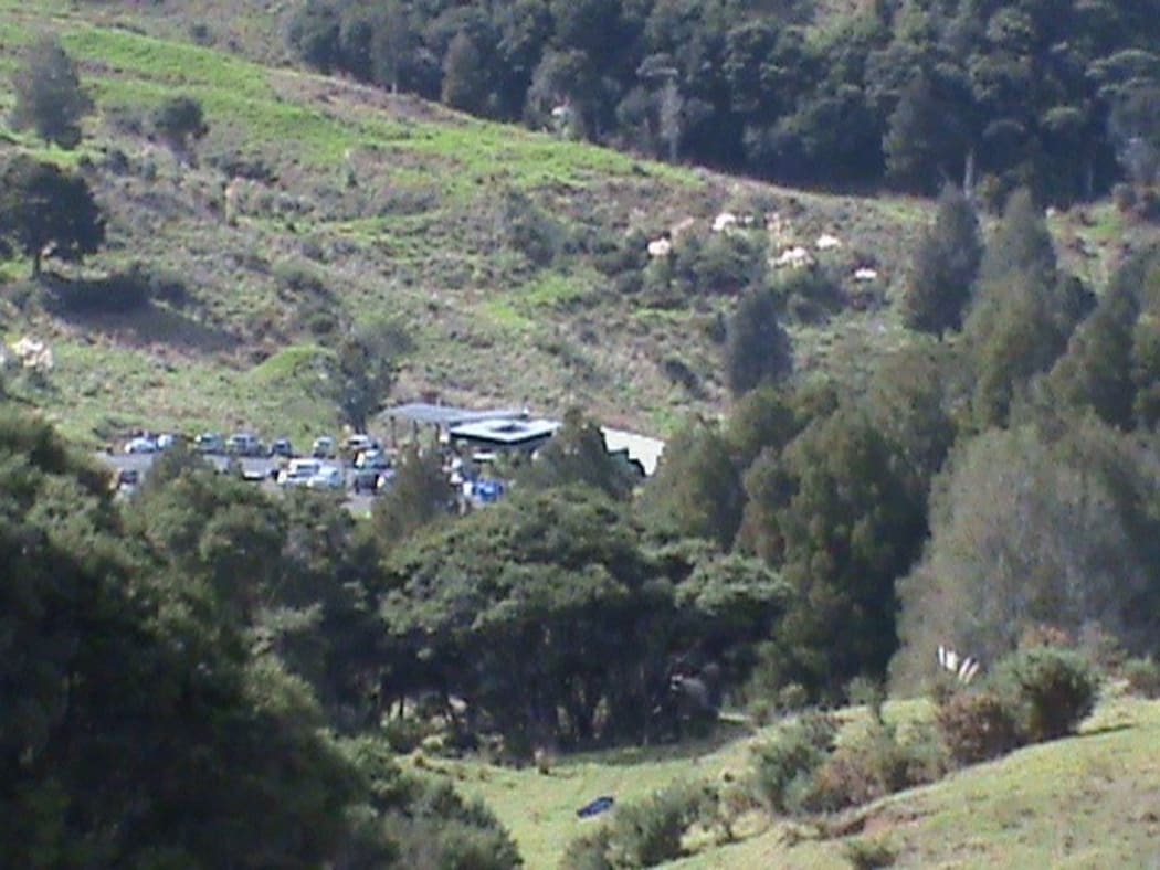Photographs taken by neighbours of what appeared to be shooting events held at Auckland shooting club, which has been ordered to cease operating.