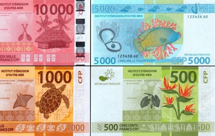 French Pacific francs