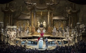 A scene from Turandot at The Metropolitan Opera