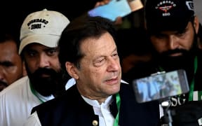 Pakistan's former Prime Minister Imran Khan (C) leaves after appearing in the Supreme Court in Islamabad on July 26, 2023.
Aamir QURESHI / AFP