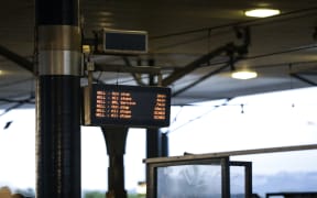 Waterloo train station. New Metlink buses first business day in operation, some delays to services.