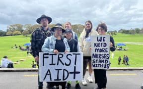 Auckland nurses attend rally over pay, conditions