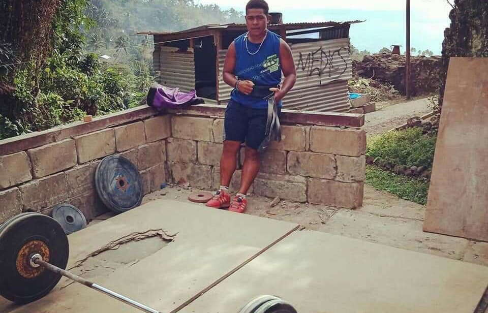 Commonwealth bronze medalist, Apolonia Vaivai, trains at a damaged gym in Levuka