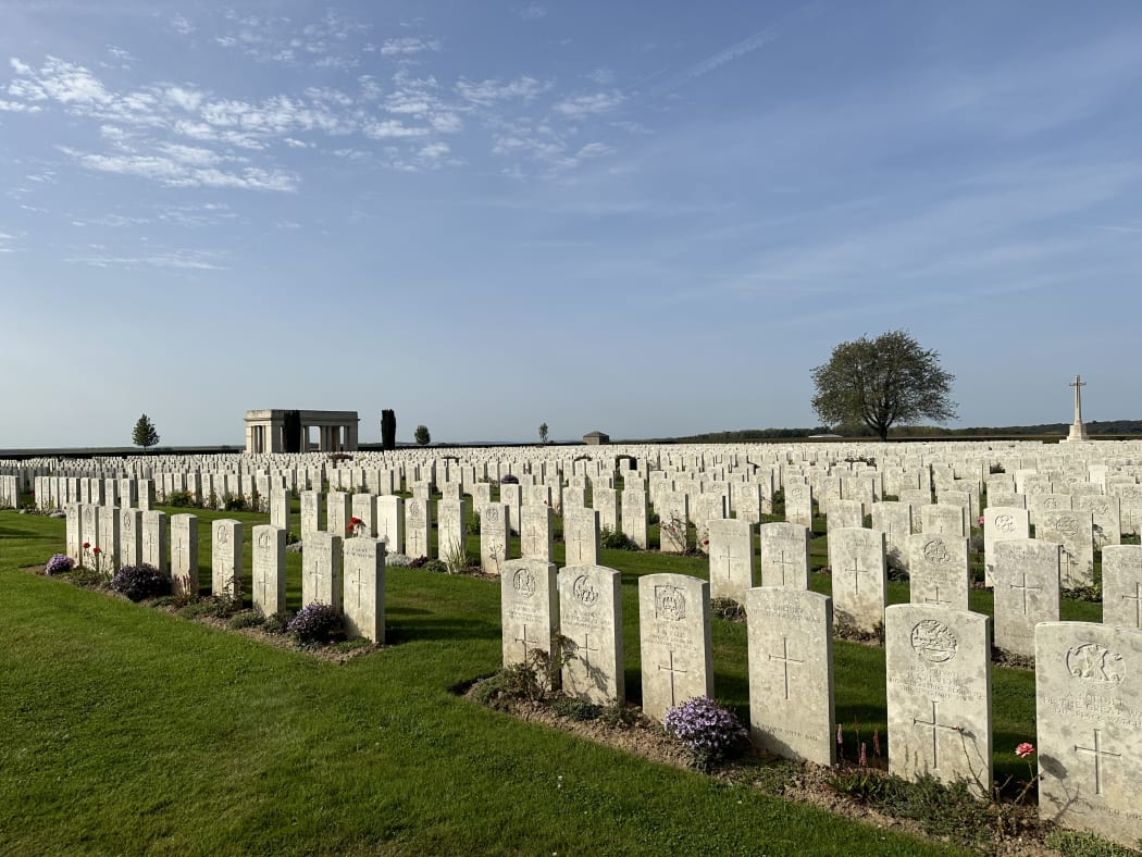 Caterpillar Valley Cemetery in Longueval, France