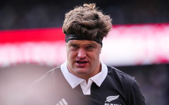All Blacks captain Scott Barrett v Ireland, Chicago, 2025.