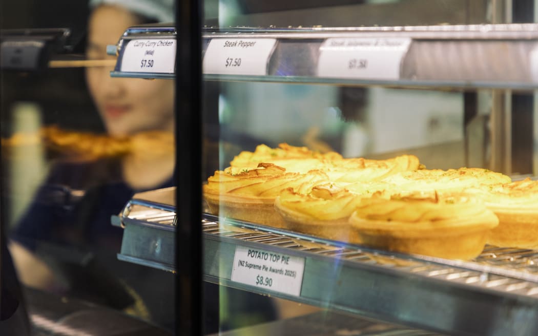 Potato top pie crafted by Samraksmey So, winner of the 27th Bakels NZ Supreme Pie Award.