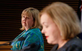 Housing Minister Megan Woods and National Party leader Judith Collins. The parties worked together on a Bill to amend the Resource Management Act making it easier to build houses.