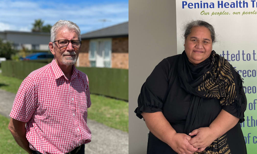Monte Cecilia Housing Trust chief executive Bernie Smith and Penina Trust chief executive Roine Lealaiauloto.