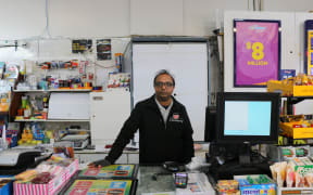 Kalpesh Patel, owner of the Hilltop Superette in Parnell.