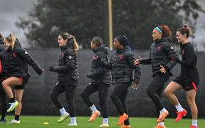 US women team training. USWNT (United States Women’s National Team) football training and media session at Bay City Park, Auckland, New Zealand on Wednesday 12 July 2023 ahead of the 2023 FIFA Women’s World Cup. Mandatory credit: Alan Lee / www.photosport.nz