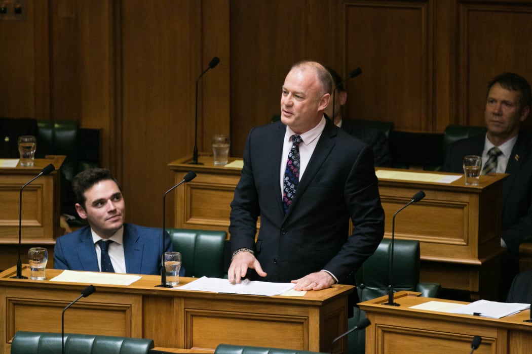 National MP Jono Naylor gives his valedictory statement to the House