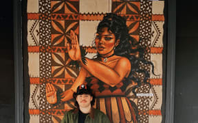 Luca and his mural