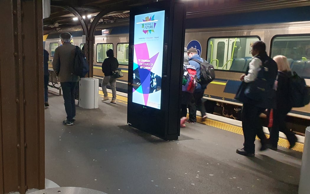 Wellington train stations are installing large digital billboards with cameras embedded in them. But MetLink says they weren't aware of the cameras and they will not be turned on.