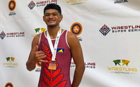 Mosemalie 'Mose' Kaio earned a bronze medal in the under-20, 74kg freestyle wrestling category.