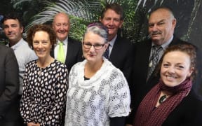 Northland Regional Council members Marty Robinson (left), John Bain, Justin Blaikie (deputy chair), Penny Smart (chair), Jack Craw, Joce Yeoman, Rick Stolwerk, Colin (Toss) Kitchen and Amy Macdonald.