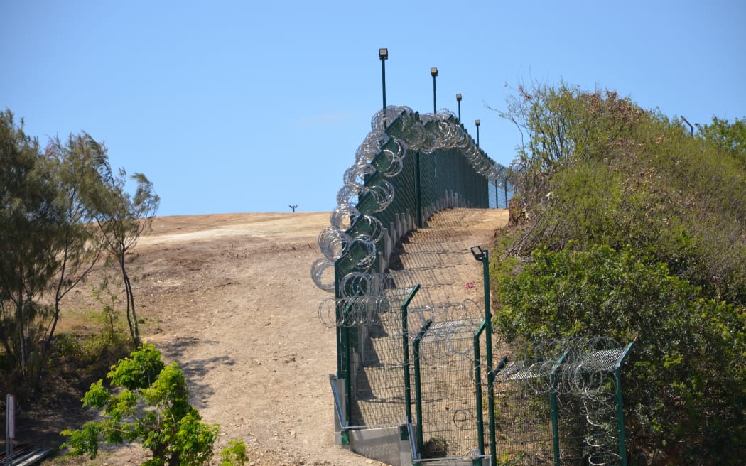 Noumea Prison security fence, New Caledonia.