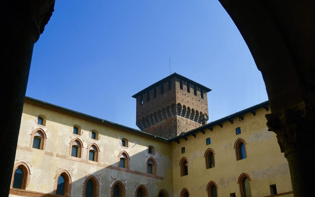 Italy, Lombardy, Milan, the Castello Sforzesco (Sforza Castle), built in the 15th century by the Duke of Milan Francesco Sforza (Photo by OLART Fabien / Hemis.fr / hemis.fr / Hemis via AFP)