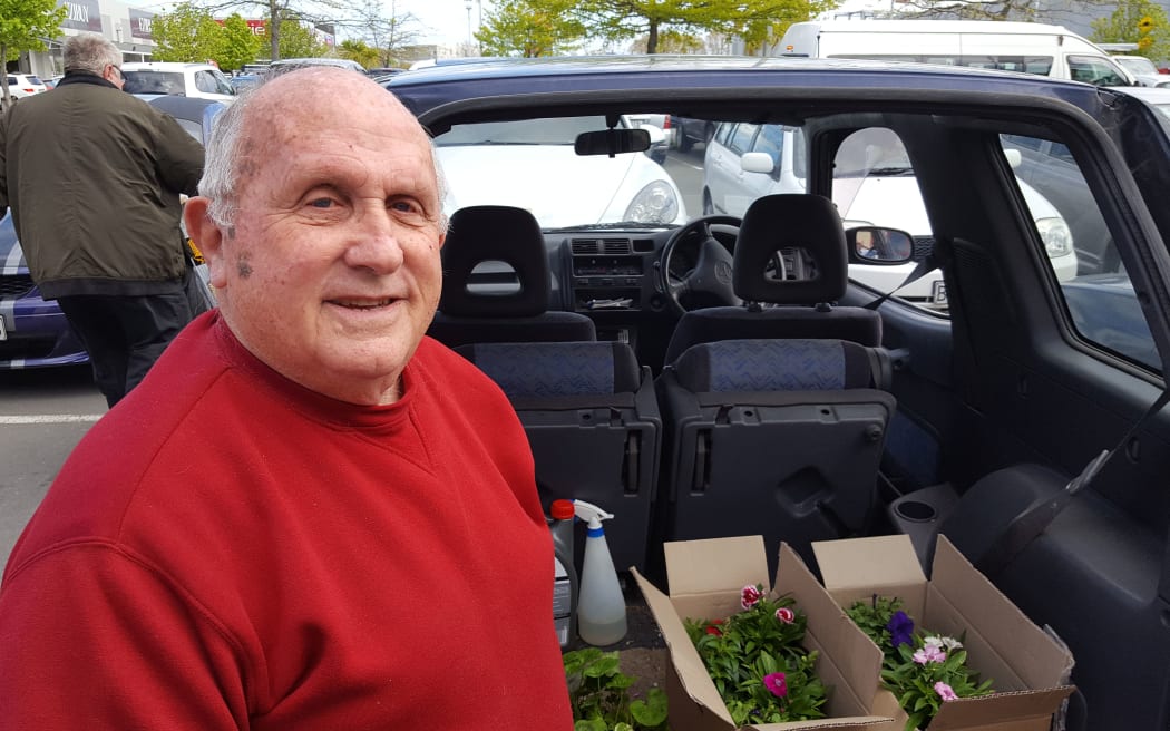 Keen Christchurch gardener Kevin Morris