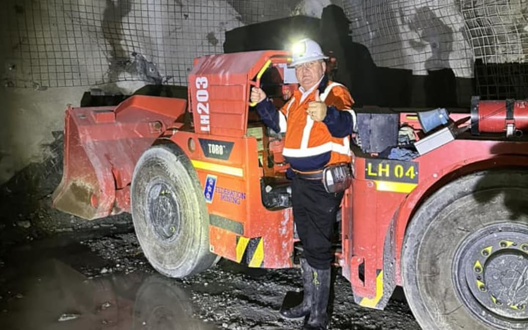 Shane Jones on visit to West Coast mines