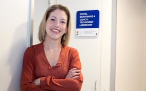 Dr Carla Meledandri, winner of a 2018 PM's science prize and the MacDiarmard Emerging Scientist.