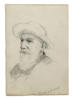 Te Kooti, a sketch by Thomas Ryan - previously unpublished