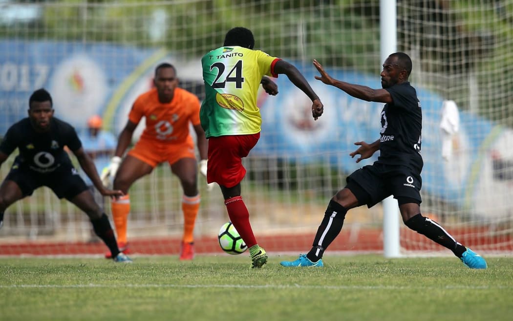 Tuti Zama Tanito scores the only goal of the game.