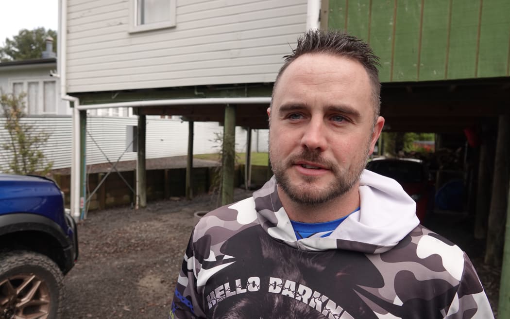 Jason Smith says the cleanup of his Kopu Road home has been horrible.