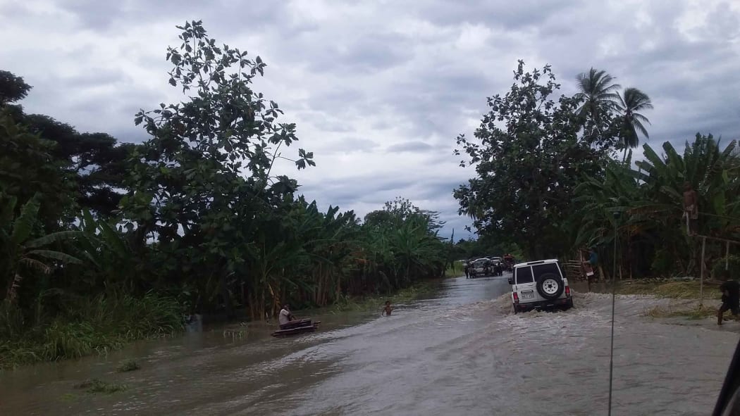 Flooding in Papua New Guinea's southern region.