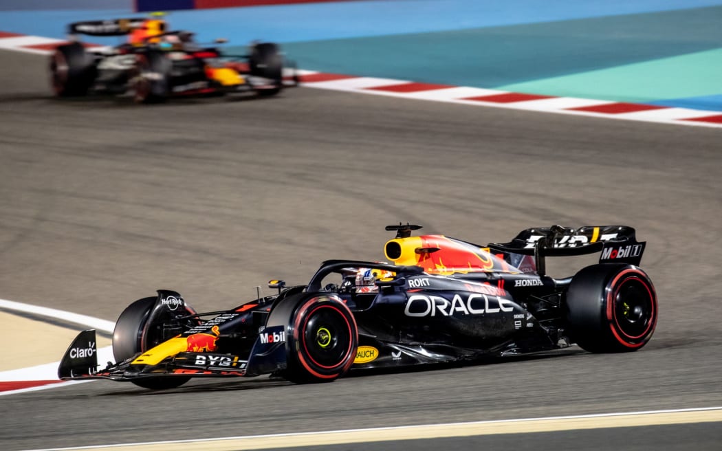 Max Verstappen of Red Bull at the 2023 Bahrain F1 GP.