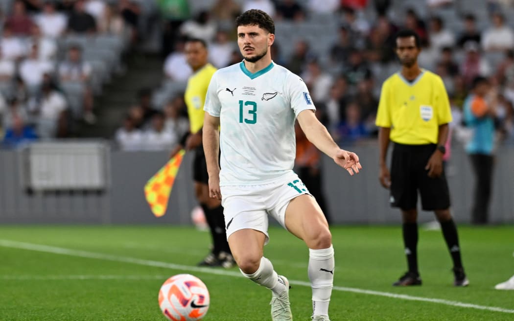 New Zealand's Liberato Cacace, New Zealand All Whites v New Caledonia, FIFA World Cup 2026 - OFC Qualifiers Final at Eden Park, Auckland, New Zealand on Monday 24 March 2025.