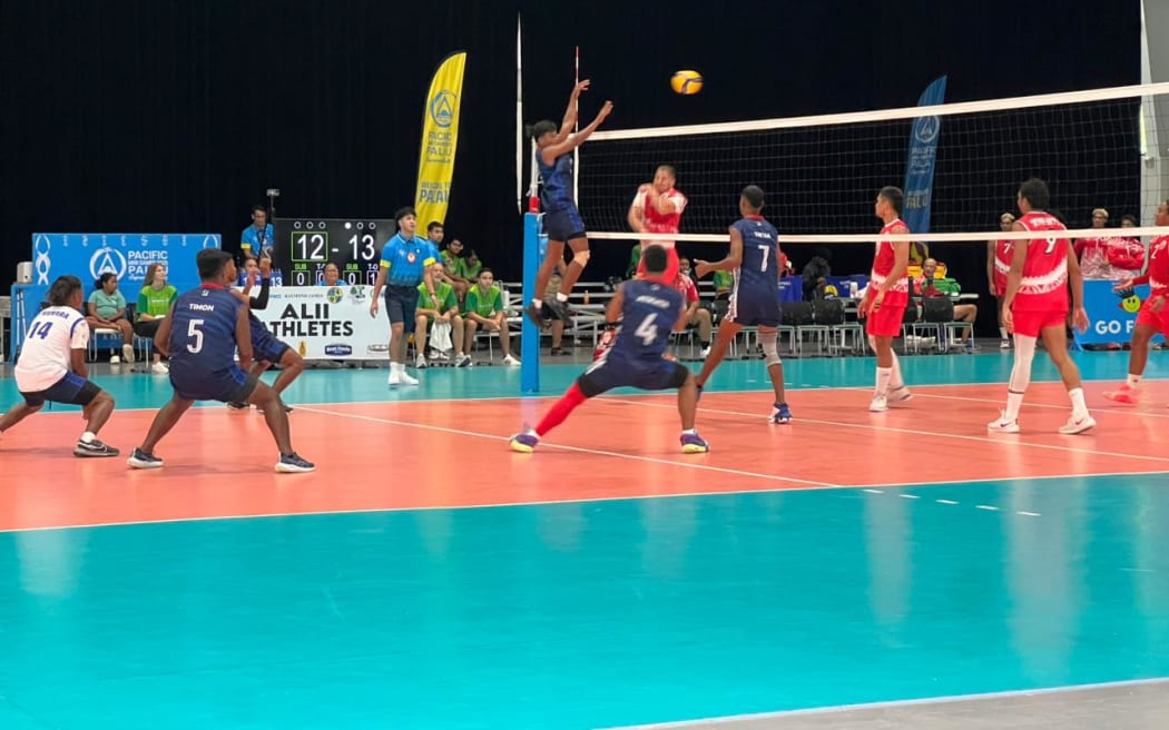 Men’s volleyball, Tahiti versus Kiribati.