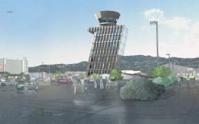 The tower is designed to sit at a 12.5 degree angle.