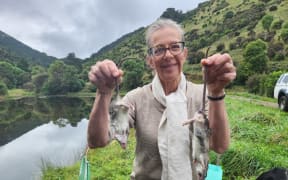 It's a constant battle to keep pests at bay but they're good for feeding the eels!