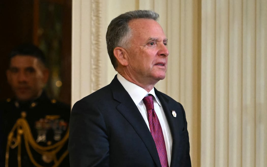 US Special Envoy to the Middle East Steve Witkoff arrives for a press conference with the US president and Israel's prime minister in the East Room of the White House in Washington, DC, on February 4, 2025. (Photo by ANDREW CABALLERO-REYNOLDS / AFP)